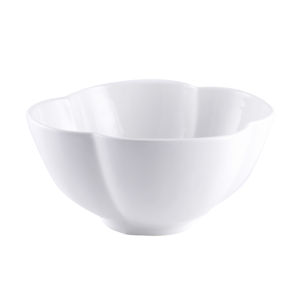 Porceletta Ivory Porcelain Flower Deep Bowl 12.5 cm