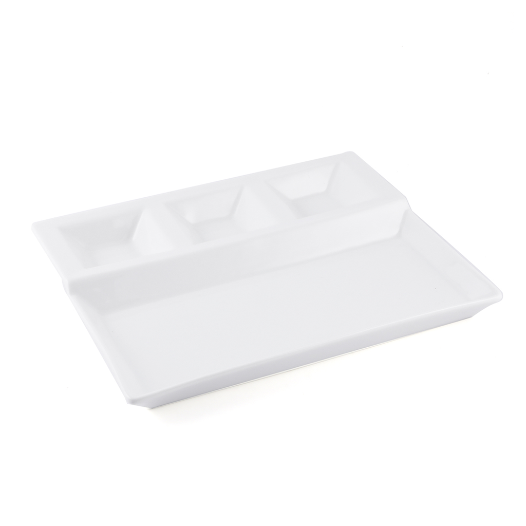 Porceletta Ivory Porcelain Shawarma Plate 10.5"