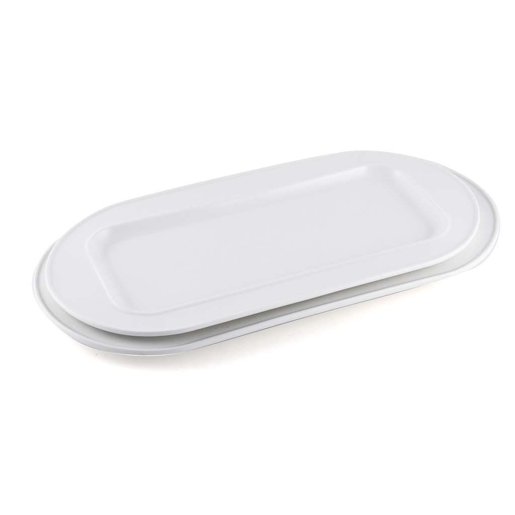 Porceletta Ivory Porcelain Oval Rectangular Inner Plate 32.5 cm / 13"