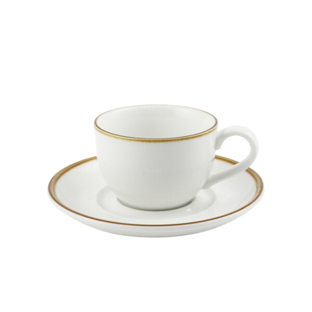 Porceletta Ivory Mocha Porcelain Coffee Cup & Saucer 200 ml