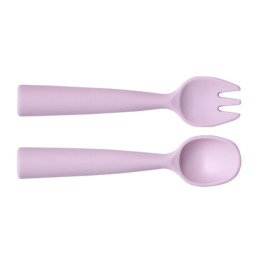 Vague Silicone Spoon & Fork Set for Kids