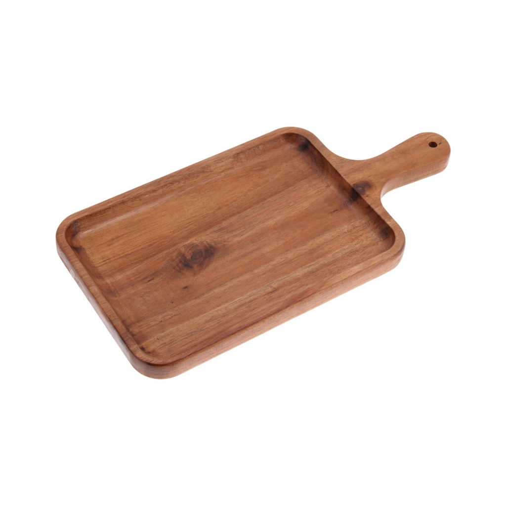 Vague Rectangular Wooden Food Tray 36 cm