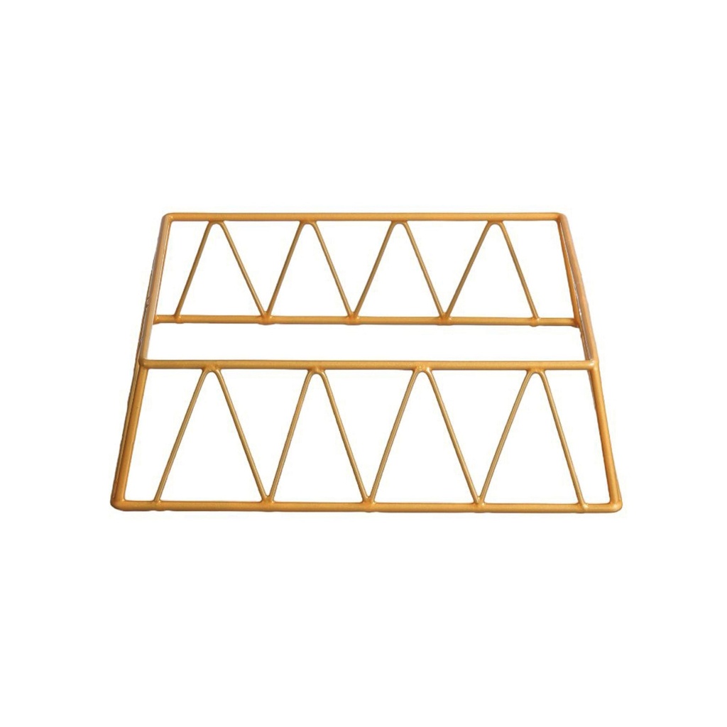 Vague Short Golden 1/2 GN Rectangular Display Stand Riser 