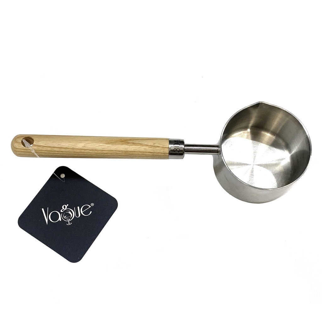 Stainless Steel Oil Ladle with wooden handle 23.2 x 8.5 x 6.3 cm