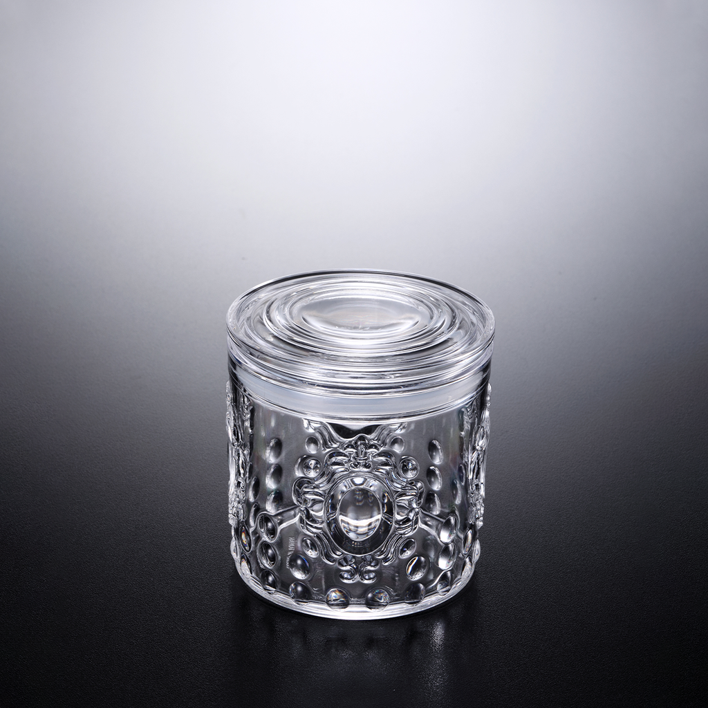 Vague Acrylic Transparent Jar Small