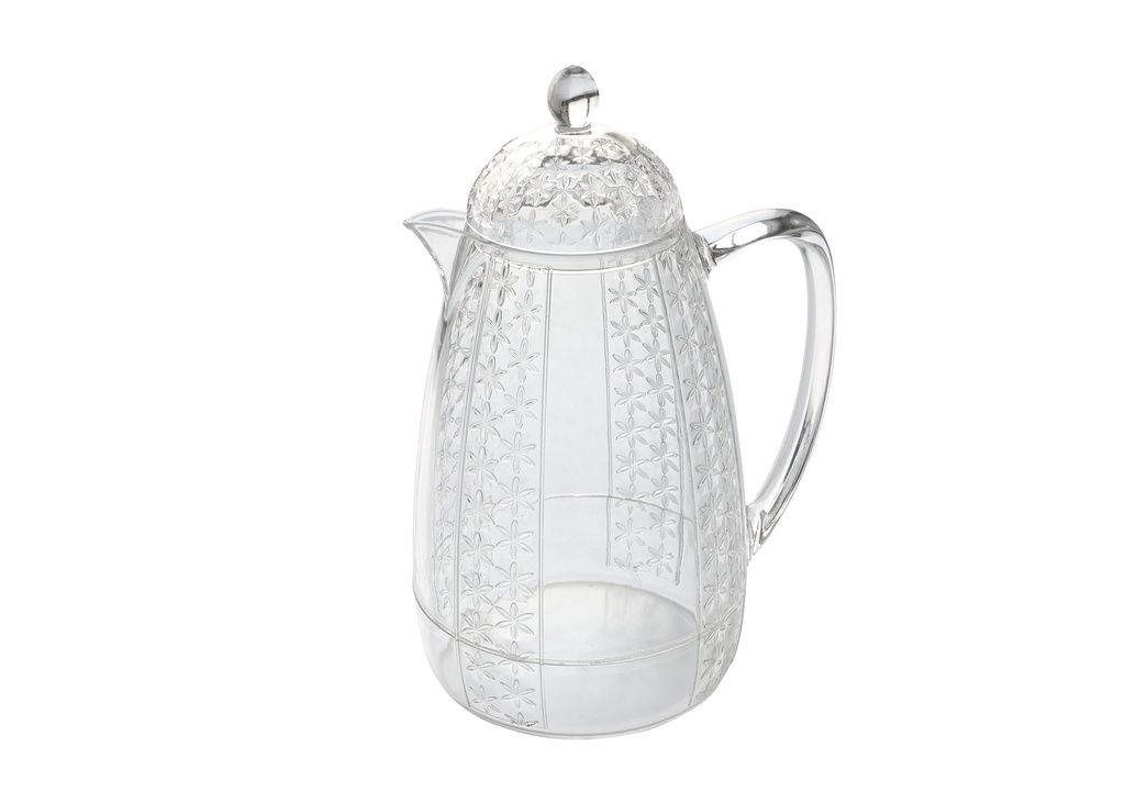 Vague Acrylic Transparent Water Jug Vertical Lines Design
