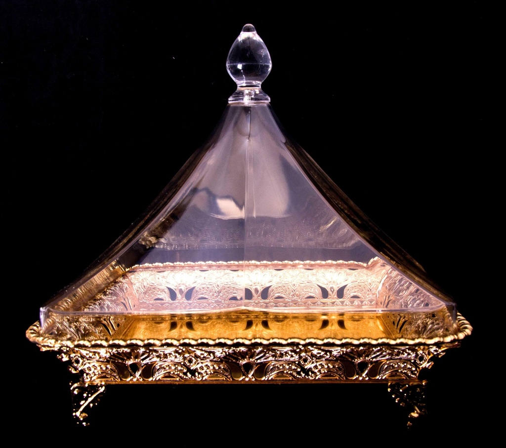 Vague Golden Square Classic Steel Cake Server 28.5 cm