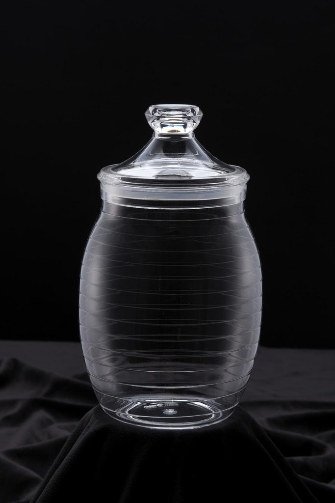 Vague Acrylic Line Jar Large