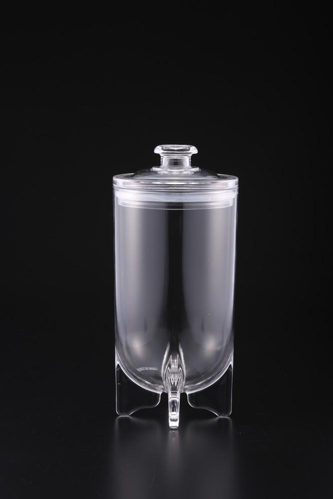 Vague Acrylic Jar Bullet Large Clear