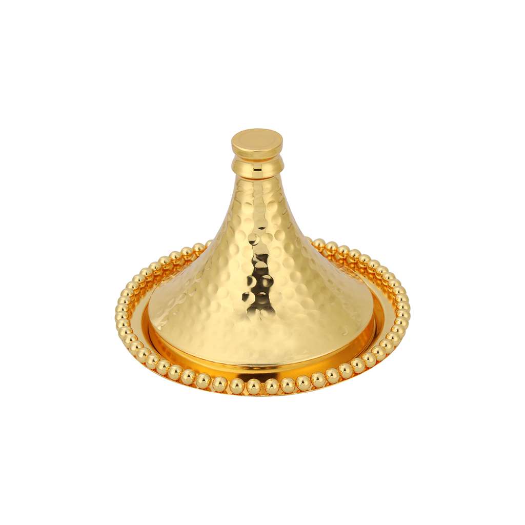 Vague Golden Steel Dates Bowl Set 19 cm