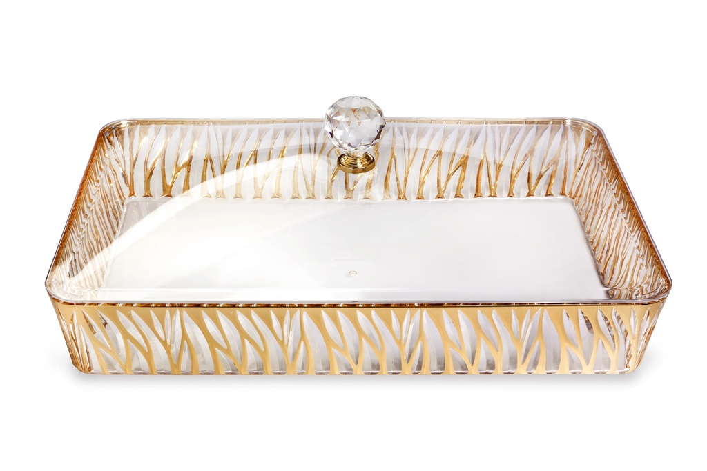 Vague Rectangular Acrylic Candy Box withCover 40.2 cm x 27.2 cm