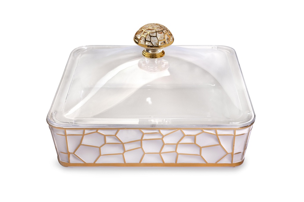 Vague Square Acrylic Candy Box with Cover 27.2 cm x 27.2 cm