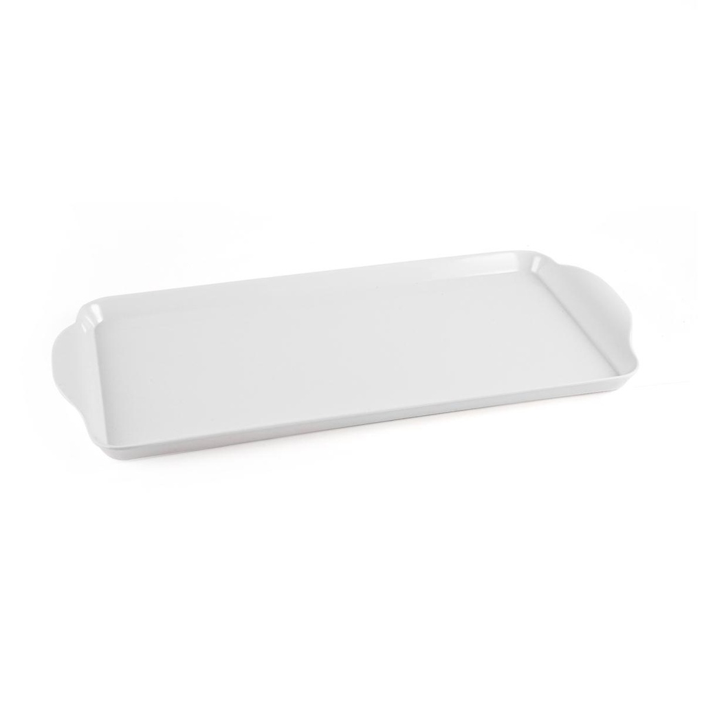 Vague Melamine Rectangular Tray with Handle 33 cm
