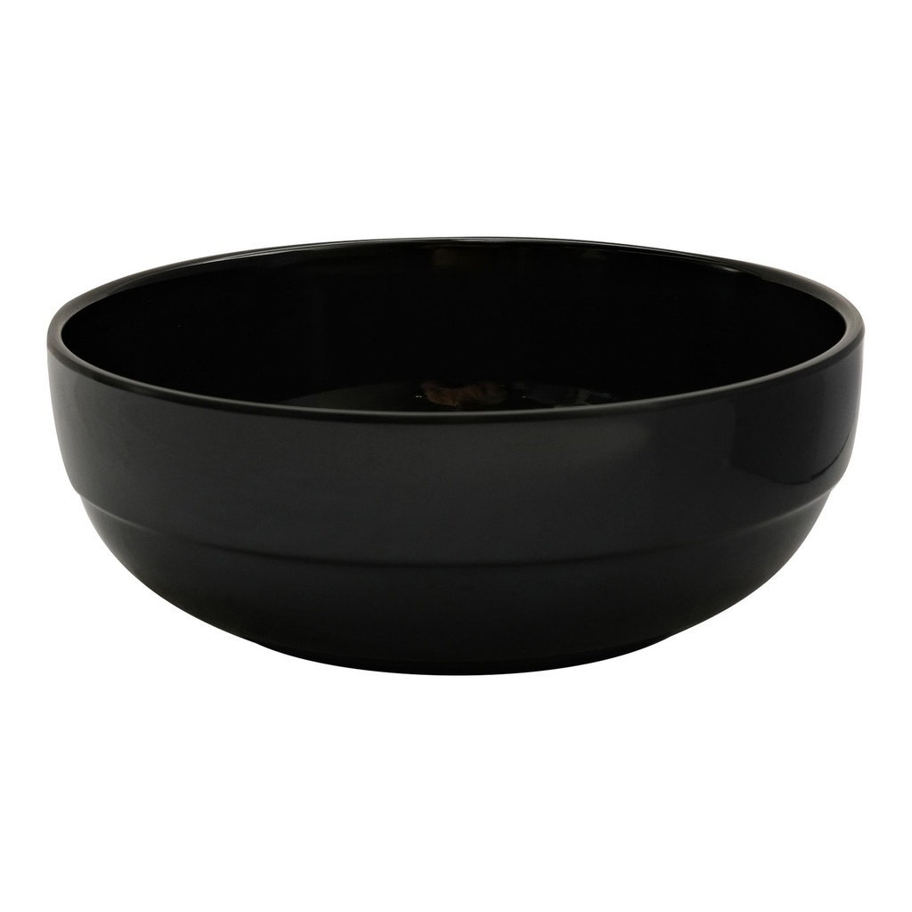Vague Black Melamine Bowl 16.5 cm x 6 cm