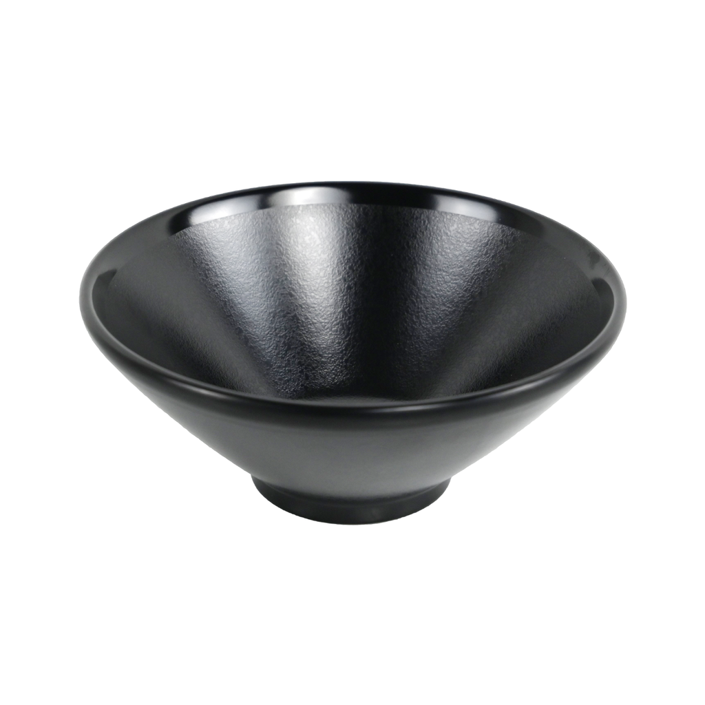 Vague Black Melamine Oval Plate 18"