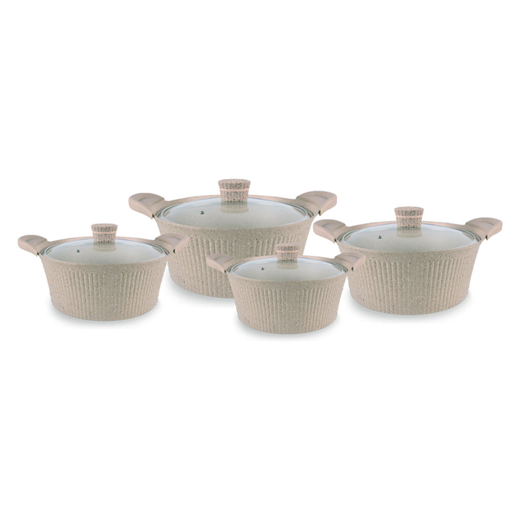 Vague Die Cast Aluminium Cookware 16 Pieces Set