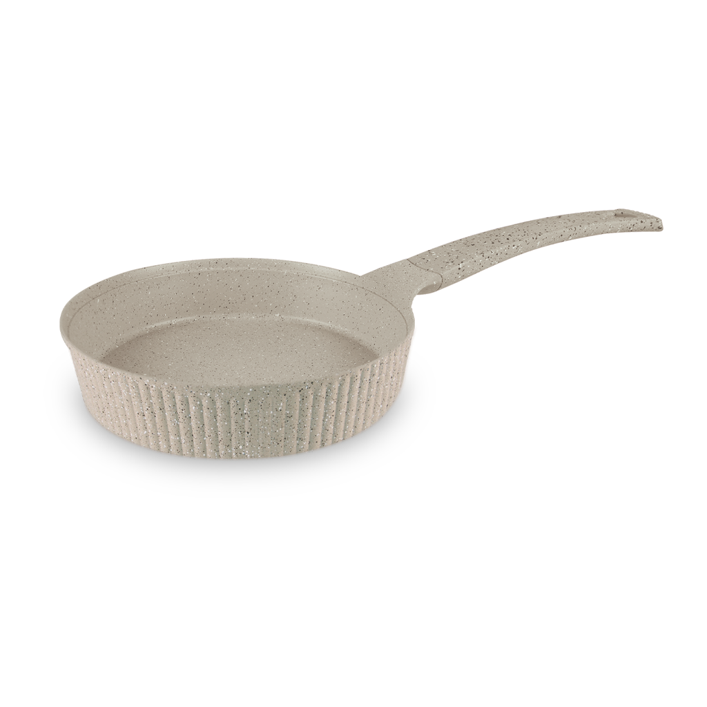 Vague Die Cast Aluminium Beige Fry Pan 26 cm