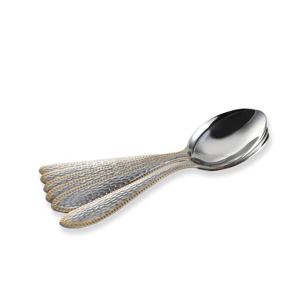 Vague Stainless Steel Dinner Spoon 6 Pieces