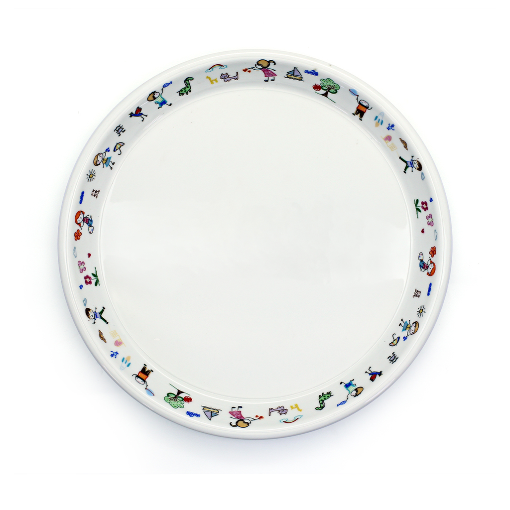 Porceletta Ivory Porcelain 9" Kids round plate