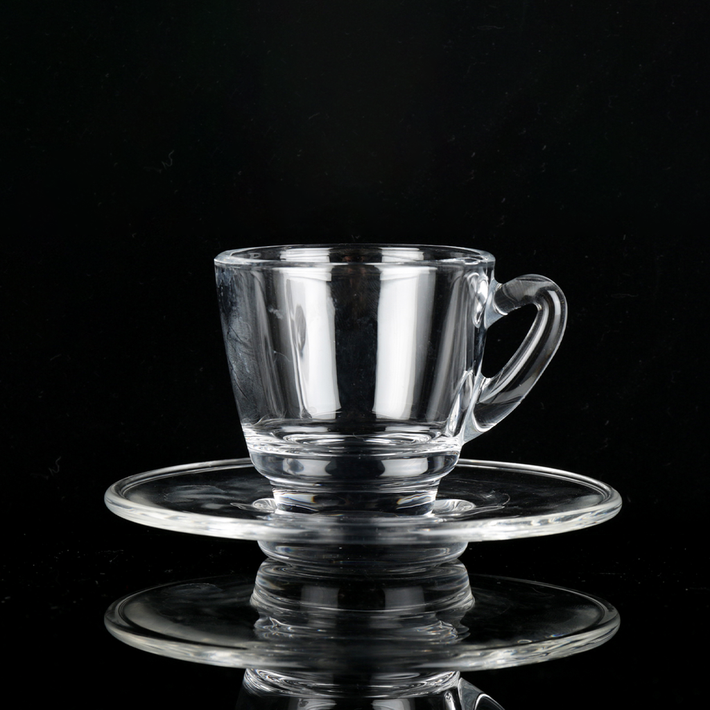 Vague Espresso Cups & Saucers Set 60 ml