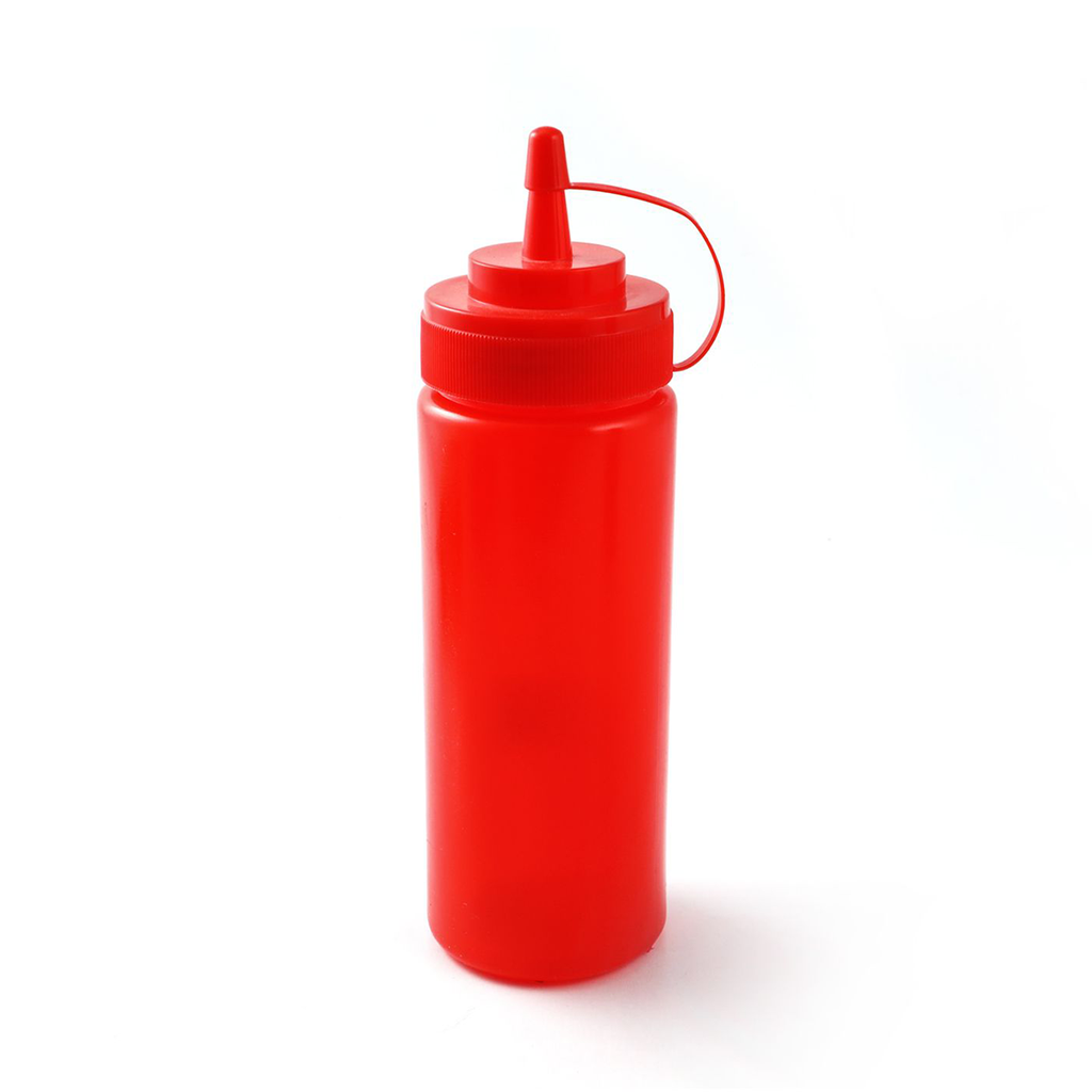 Plastic 350 ml Squeezer Red