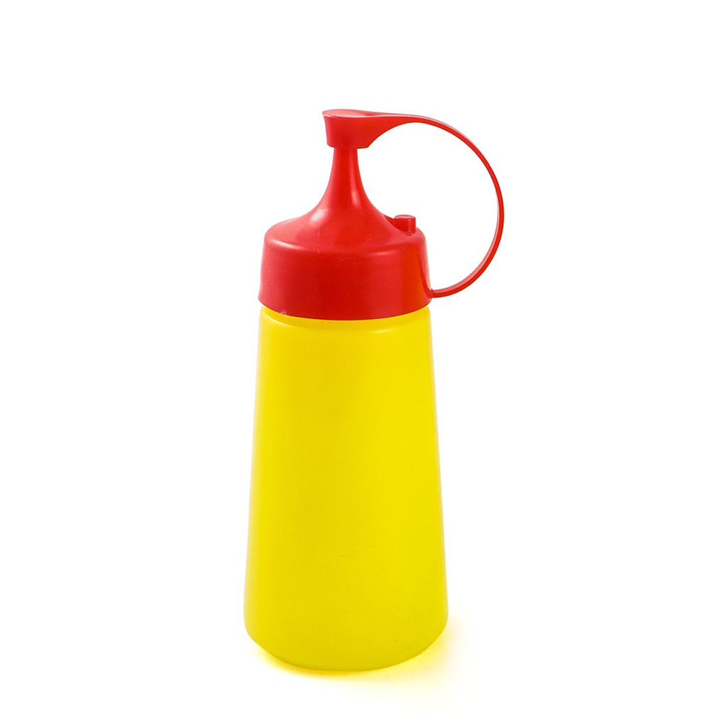 Plastic 240 ml Squeezer Yellow 8"