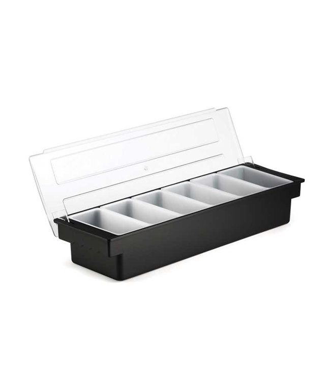 Plastic 6 Compartment Container