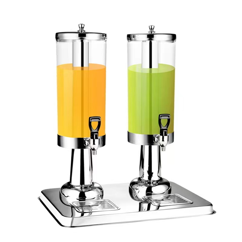 Stainless Steel Double Juice Dispenser 6 Liters