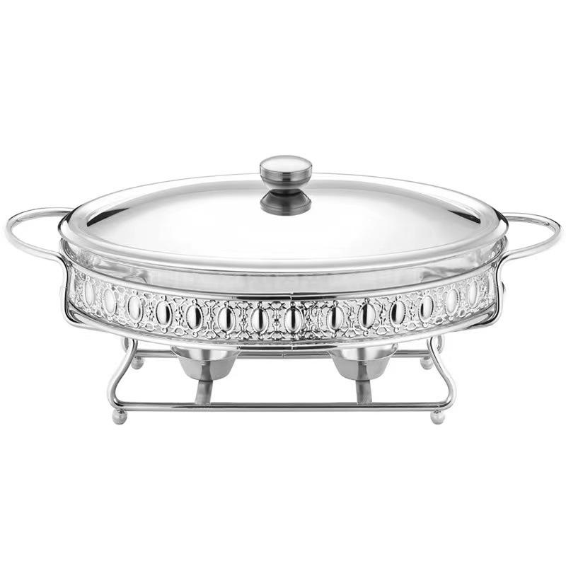3L Silver Oval SS Food Warmer