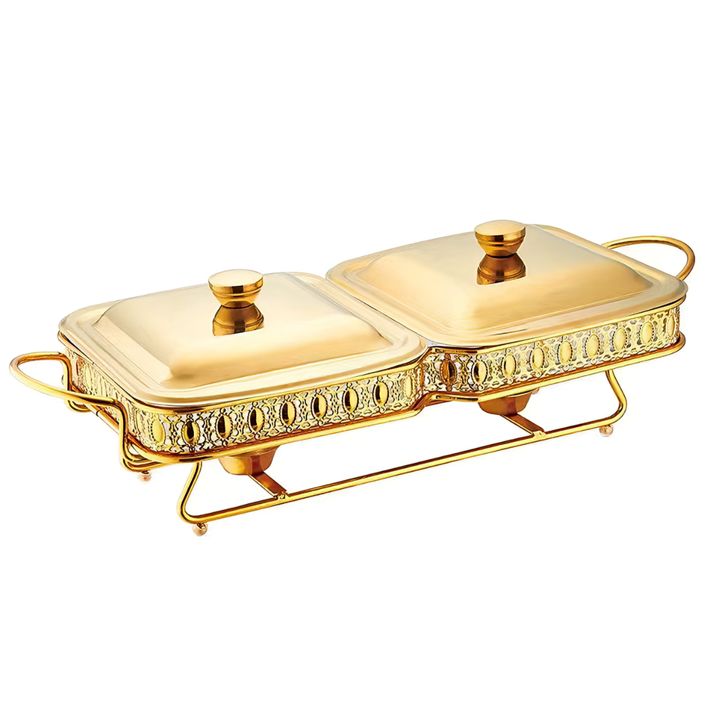 1.5L Golden Oval SS Double Food Warmer