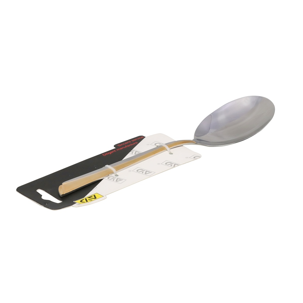 Stainless Steel Serving Spoon Golden Large Gold