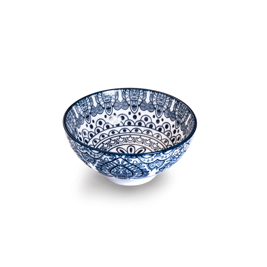 Che Brucia Arabesque Blue Porcelain Bowl 12 cm / 5"