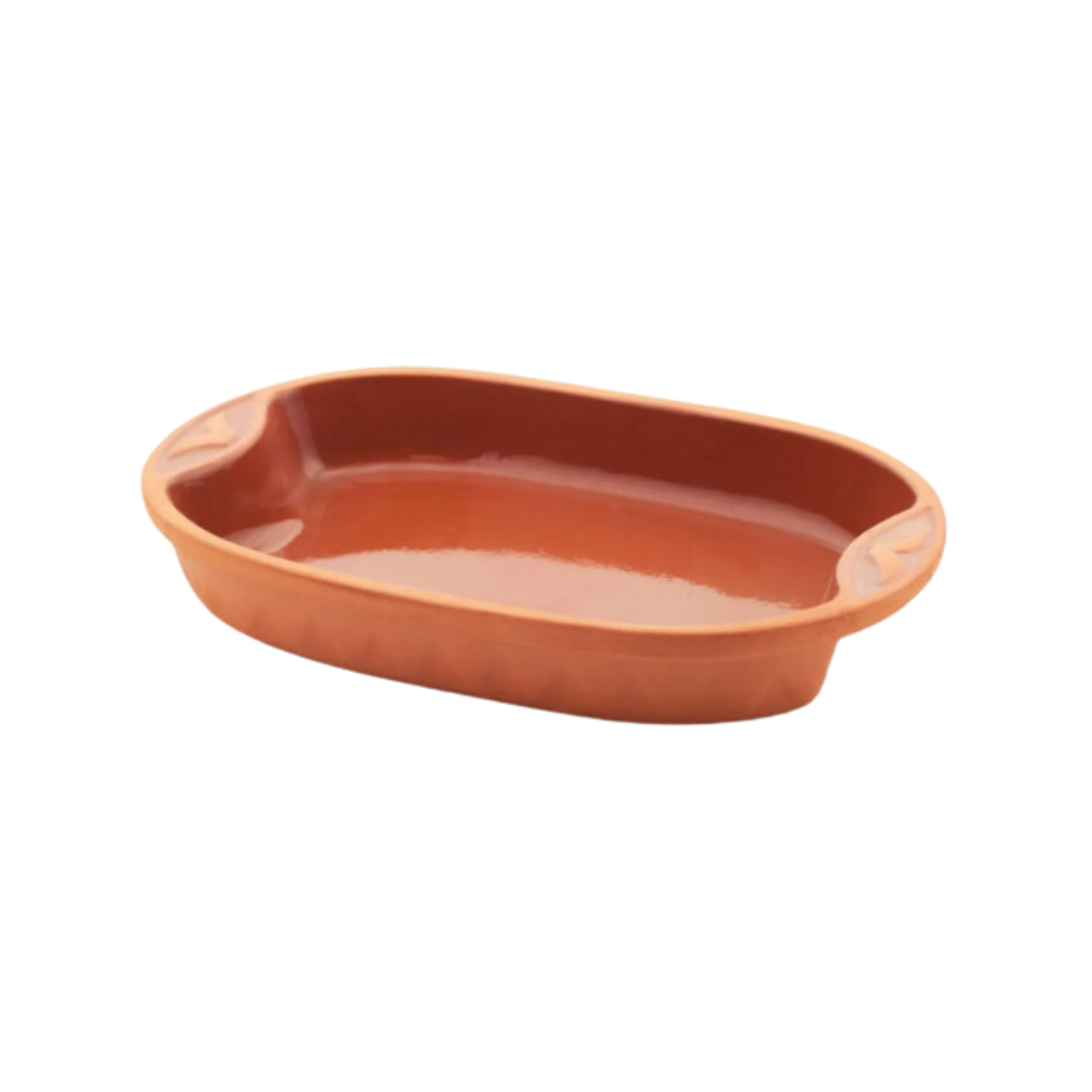 Che Brucia Clay Bornova Rectangle Oven Tray 36 x 23 x 6 cm Inner Glazed