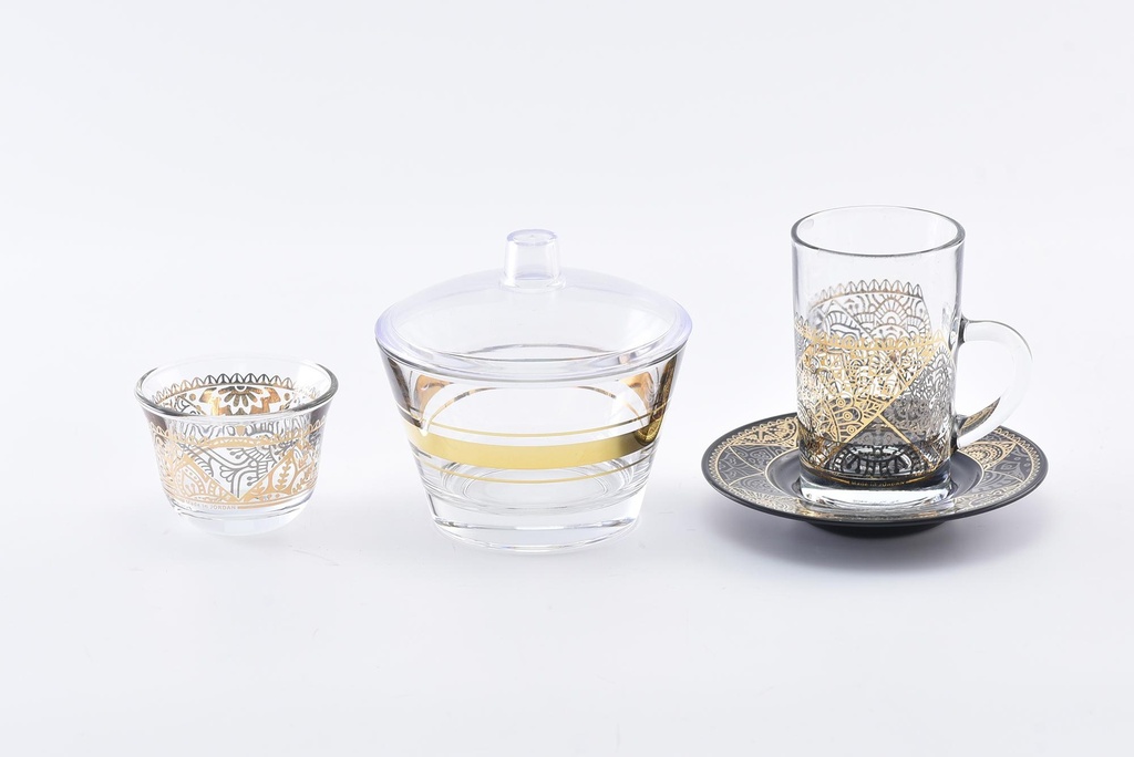Glass Tea+Coffee Set 20Pcs / 43425