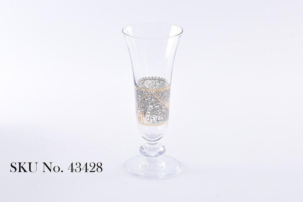 6 stemware glass and platinum / 43428