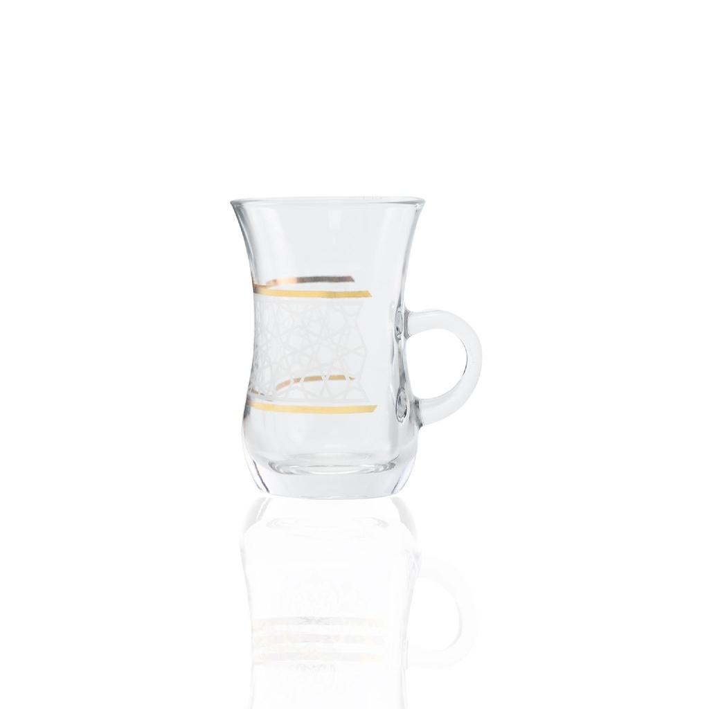 6pcs w handle tea tumbler / 43579