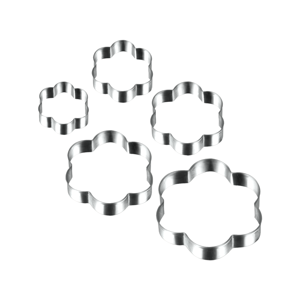 Metaltex Steel Set of 5 Cookie Cutters Flowers / 252377