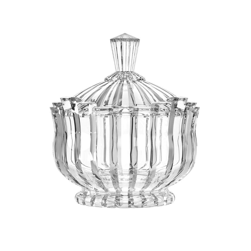 City Glass Milan Glass Candy Jar with Cover 850 ml