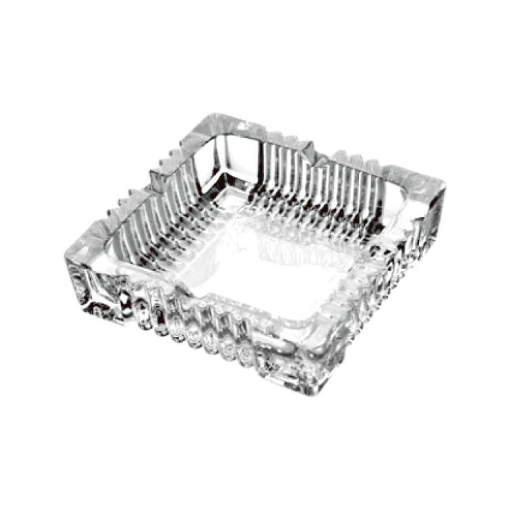 LXYG7116-1 / Glass Square Ashtray 18 cm