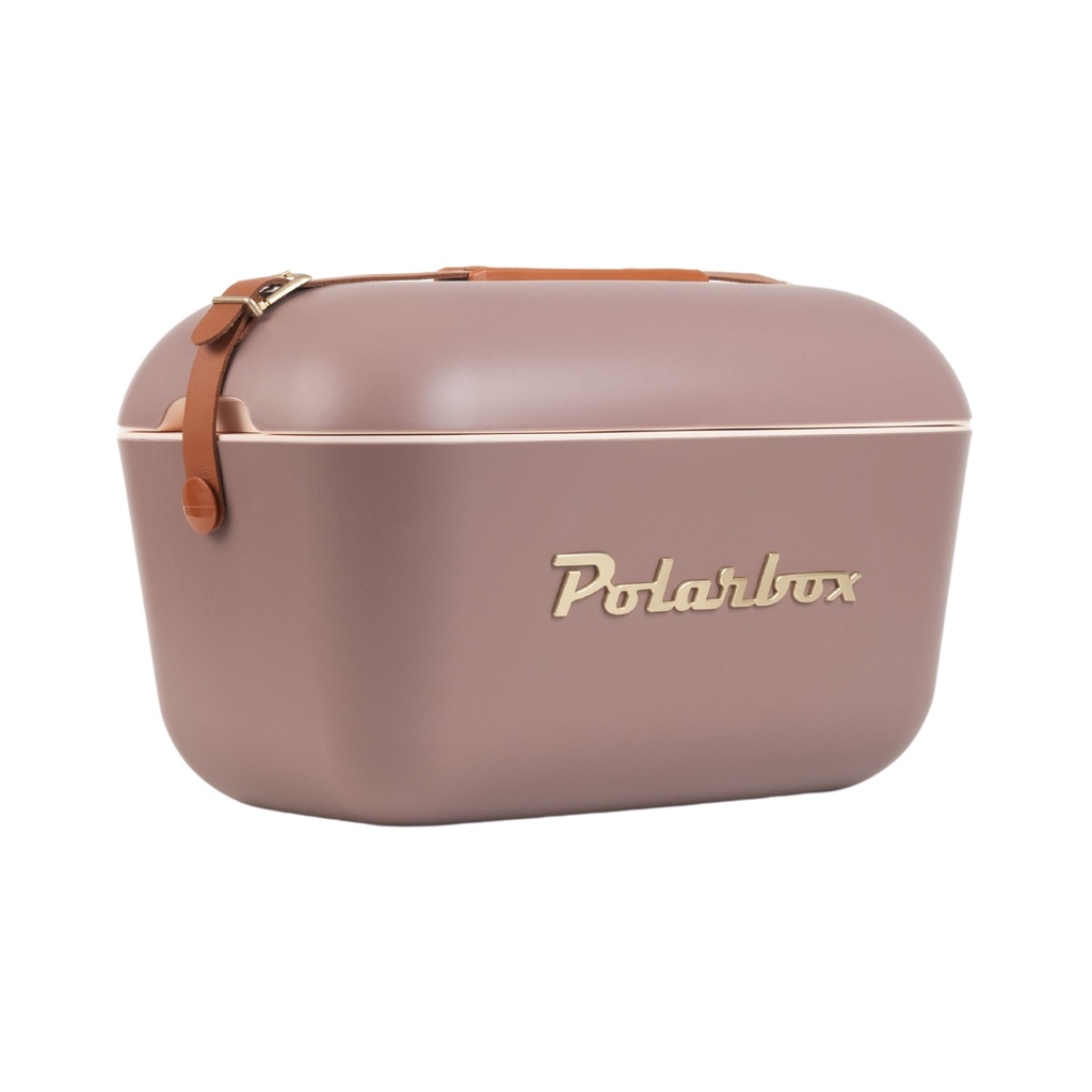 Polarbox 12 Liters Classic Cooler Box Mauve - Gold / 9406