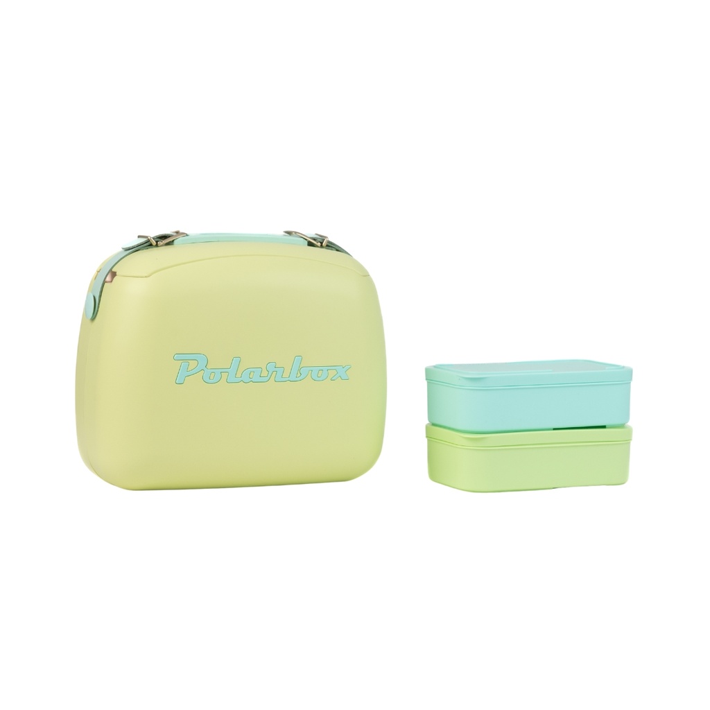 Polarbox 6 Liters Summer Pop Cooler Bag with 2 Containers Lime - Cyan / 9467