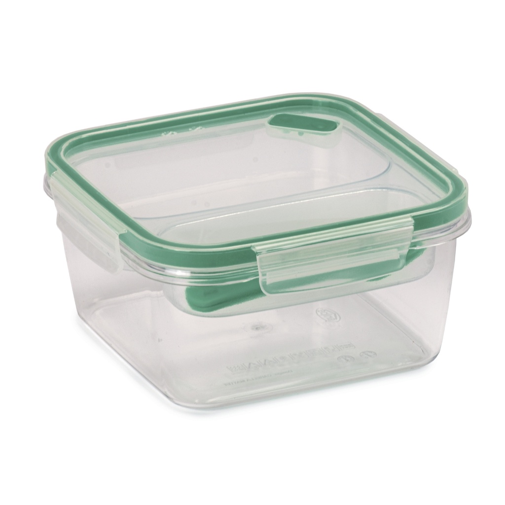 Snips Tritan Renew Airtight Square Lunch Box 1.4 Liter with PP Fork & Kinfe / 000586
