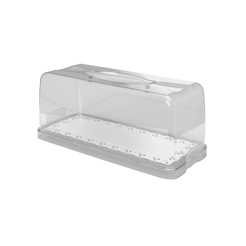 Snips Transparent & White Plumcake Keeper / 000586