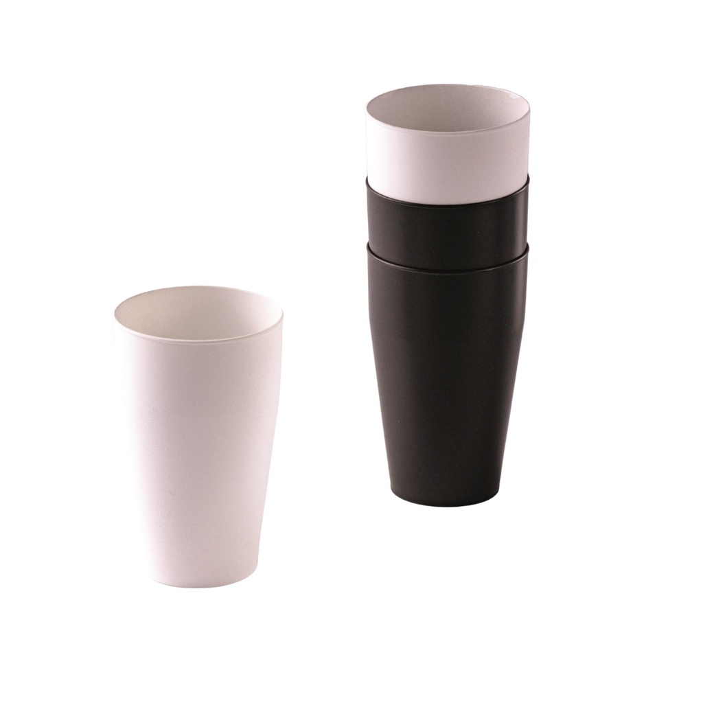 Snips 4 Pieces Black & White Glasses 500 ml / 000586