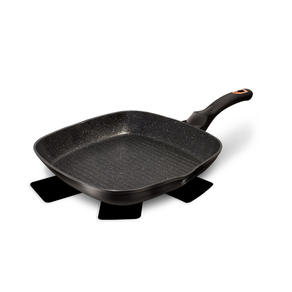 Berlinger Haus Grill Pan 28 cm with Protector Black Rose Collection / BH/1636N