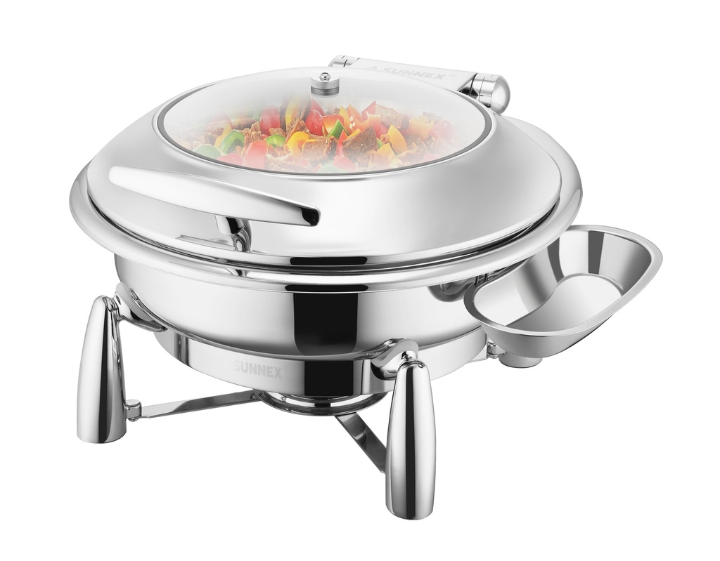 Sunnex Oslo Stainless Steel Chafer Round 6.8 Liter / W36320