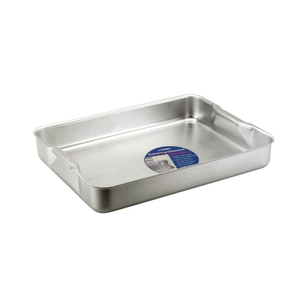Sunnex Aluminium Roasting Dish With Integrated Handles 36.8 cm x 26.7 cm x 7 cm / ABRD1410L-UK1