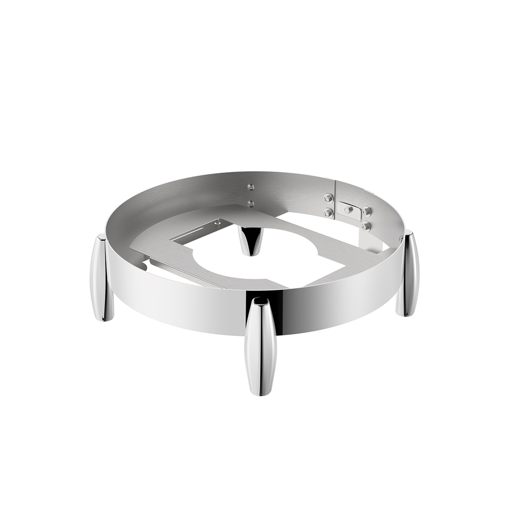 Sunnex Silver Round Chafer Stand For Electric Heating Plate Curved Alloy Legs / W07-3605B-Ubu