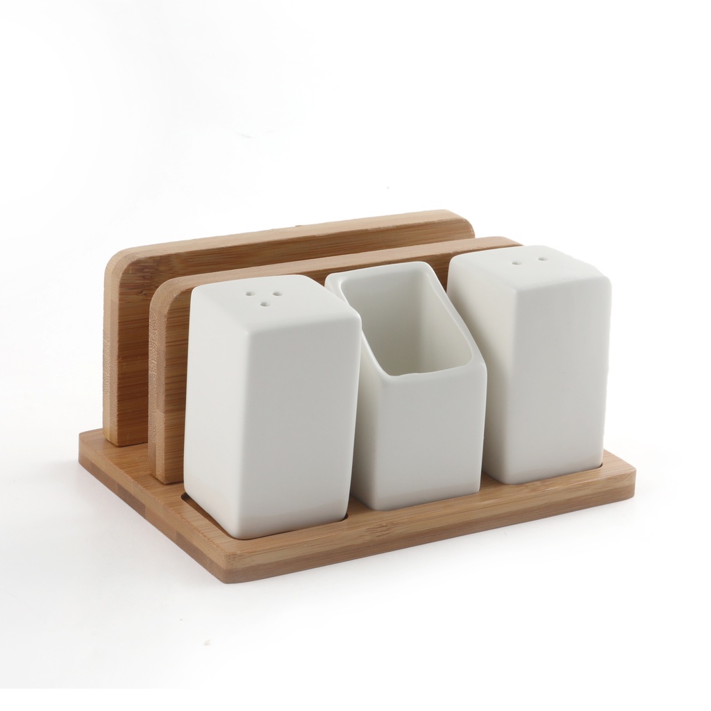 Bamboo Porcelain Cruit Set Set 16 cm