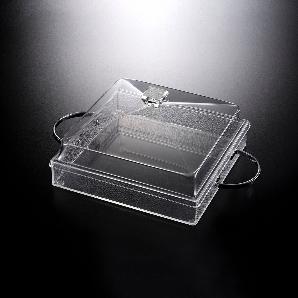 Vague Acrylic Clear Serving Set 29 cm x 29 cm